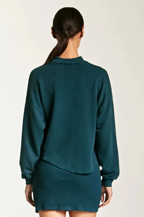 Asymmetrical Hem Turtleneck