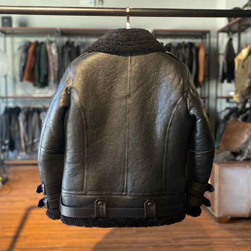 B3 Premium Sheepskin Flight Shearling Jacket