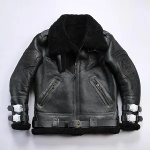 B3 Premium Sheepskin Flight Shearling Jacket