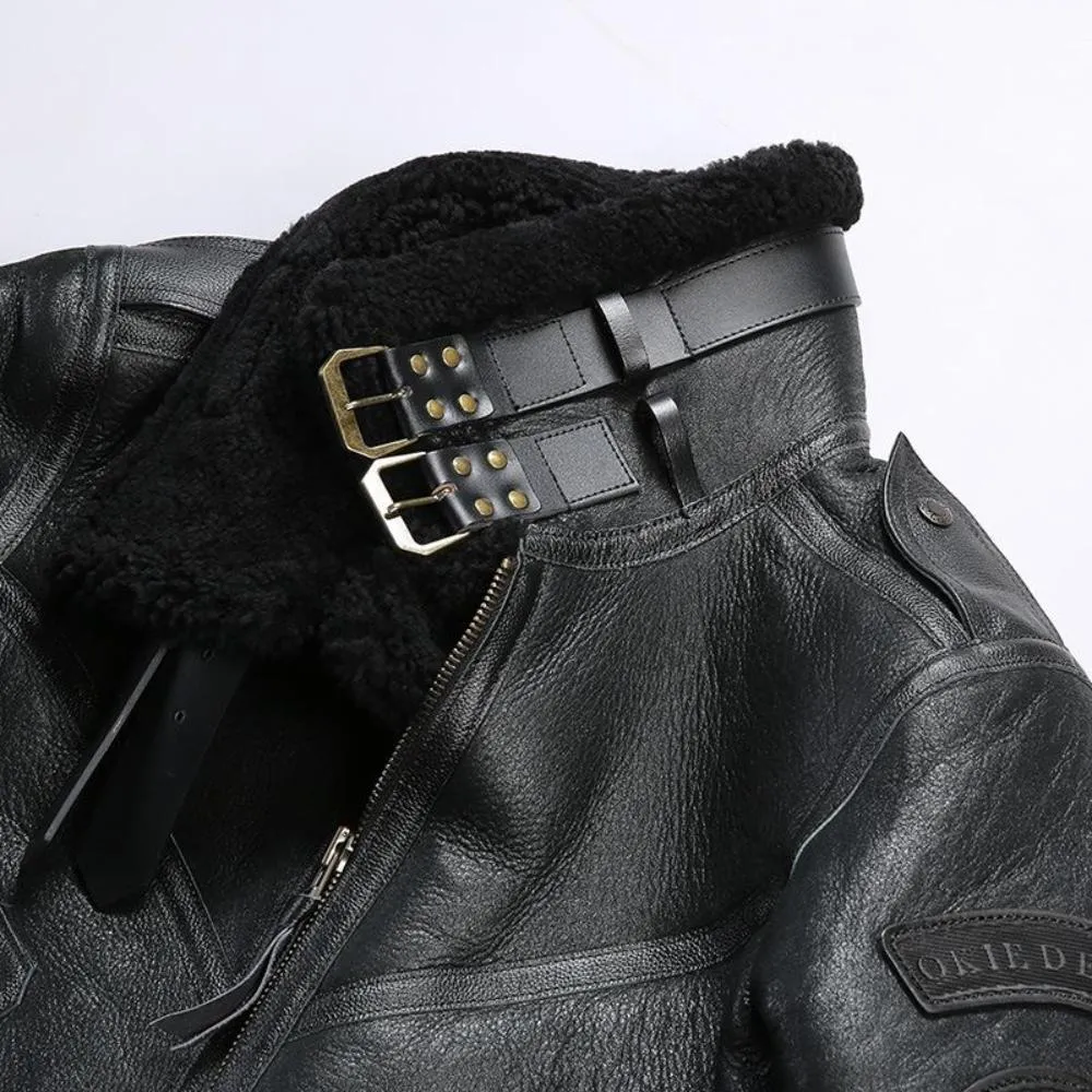 B3 Premium Sheepskin Flight Shearling Jacket