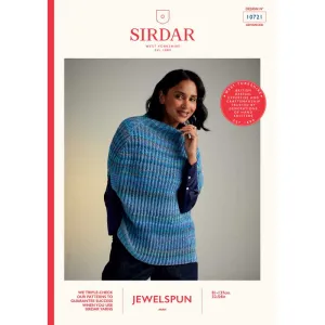 Bellflower Poncho in Sirdar Jewelspun Aran