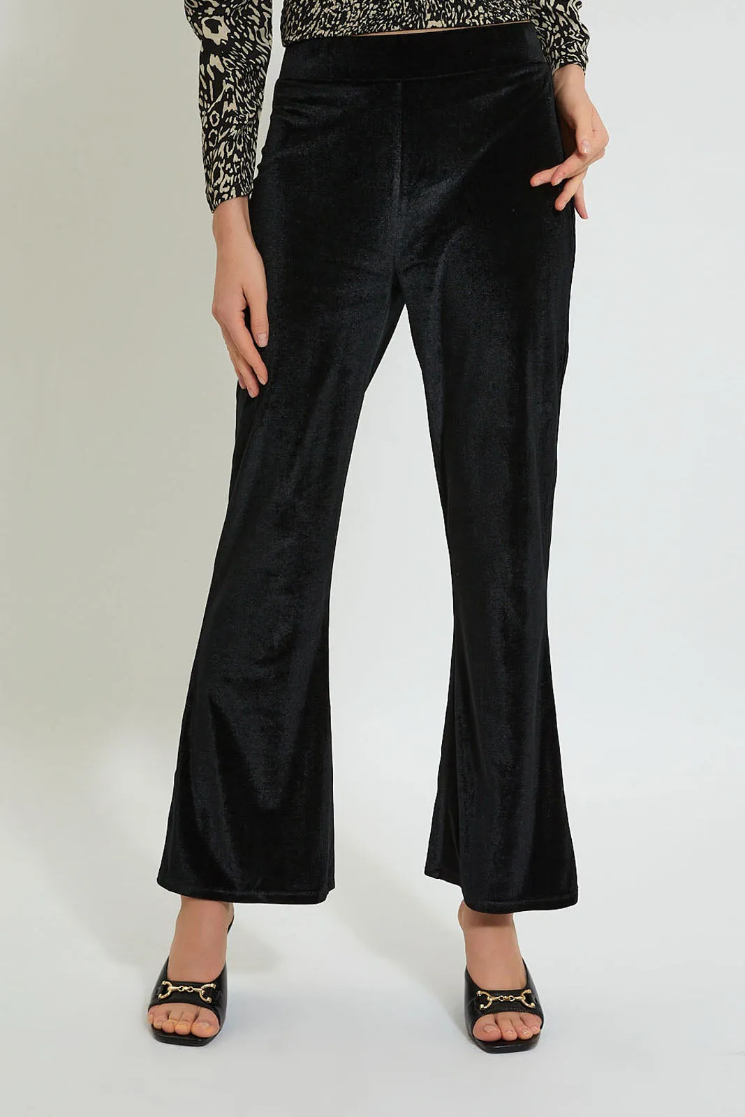 Black Velvet Trouser