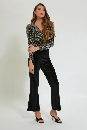 Black Velvet Trouser