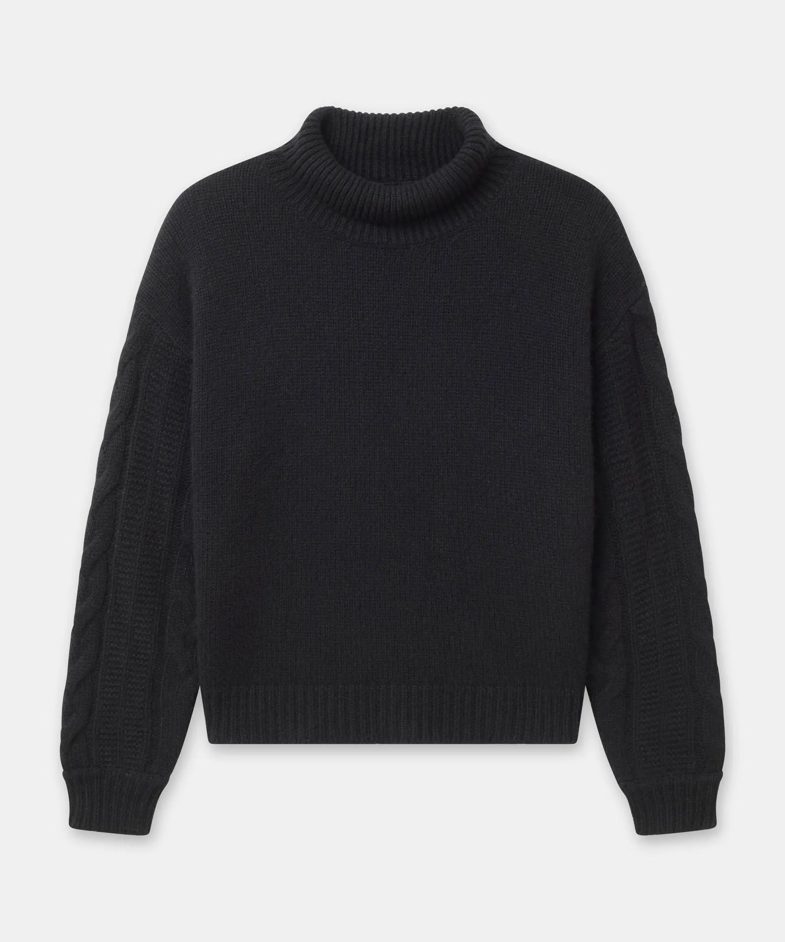 Cashmino Cable Turtleneck