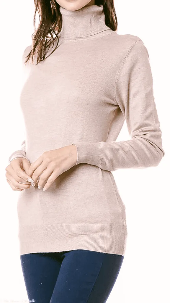 Clarissa Turtleneck Pullover Knit Sweater (4 Colorways)