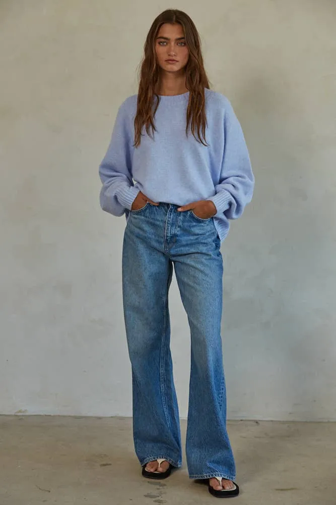 Desiree Pullover Sweater | Sky Blue