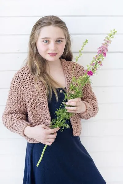 DIY Kit - Mini Cropped Cardigan - Big Cotton