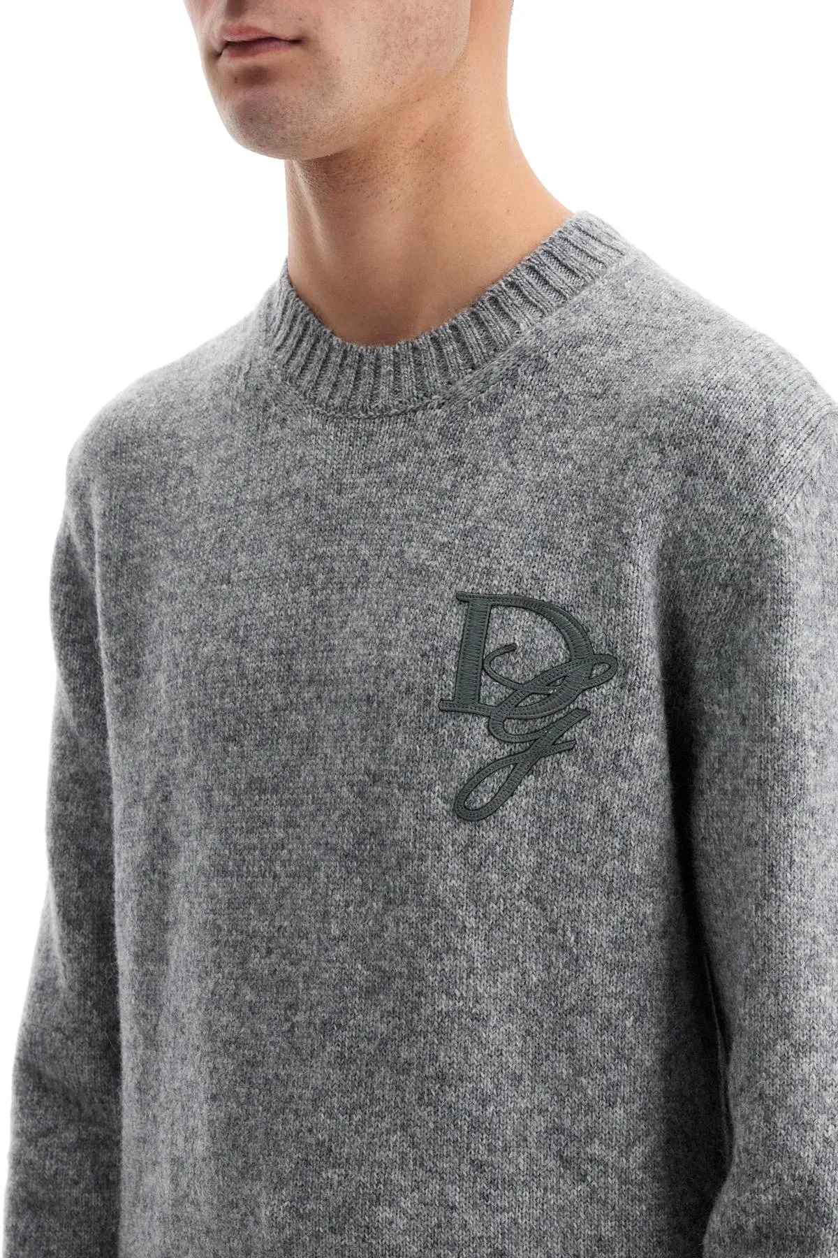 Dolce & Gabbana Round Neck Pullover With Dg