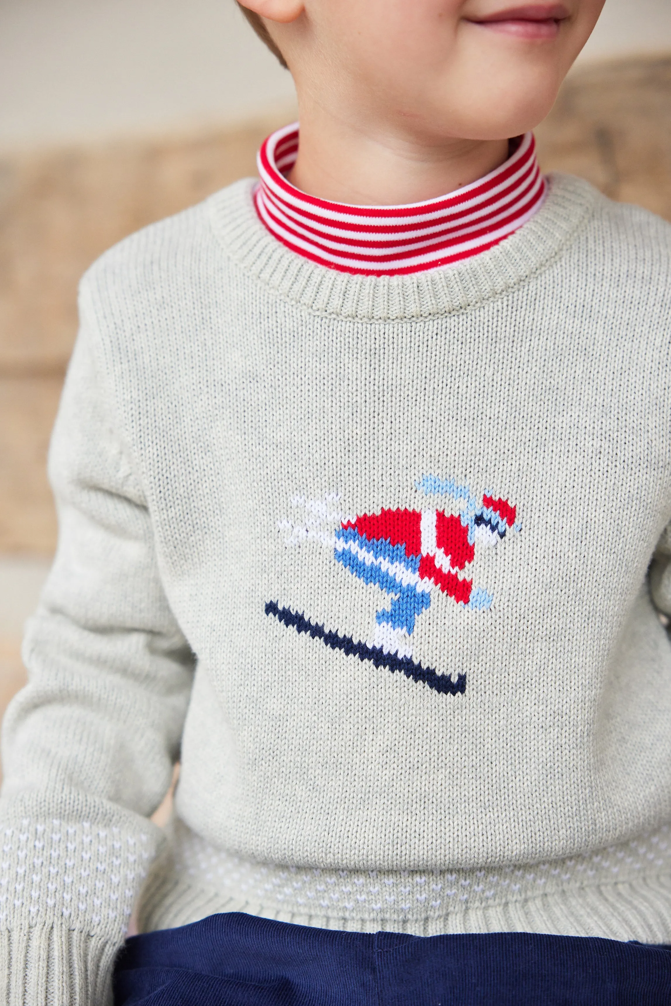 Intarsia Sweater - Ski