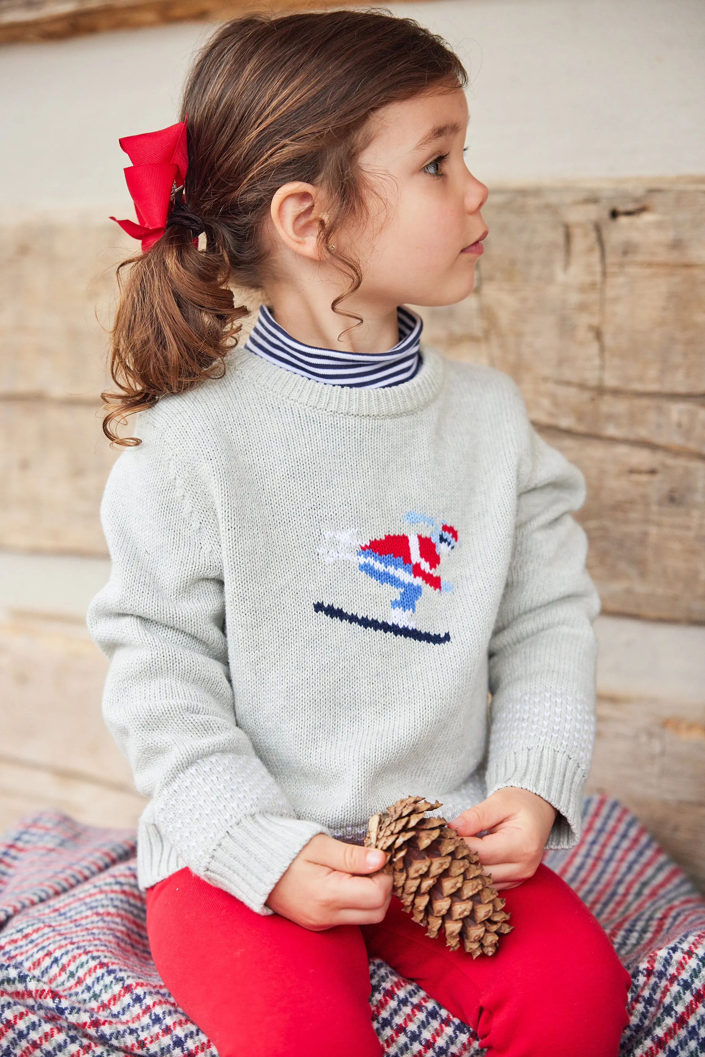 Intarsia Sweater - Ski