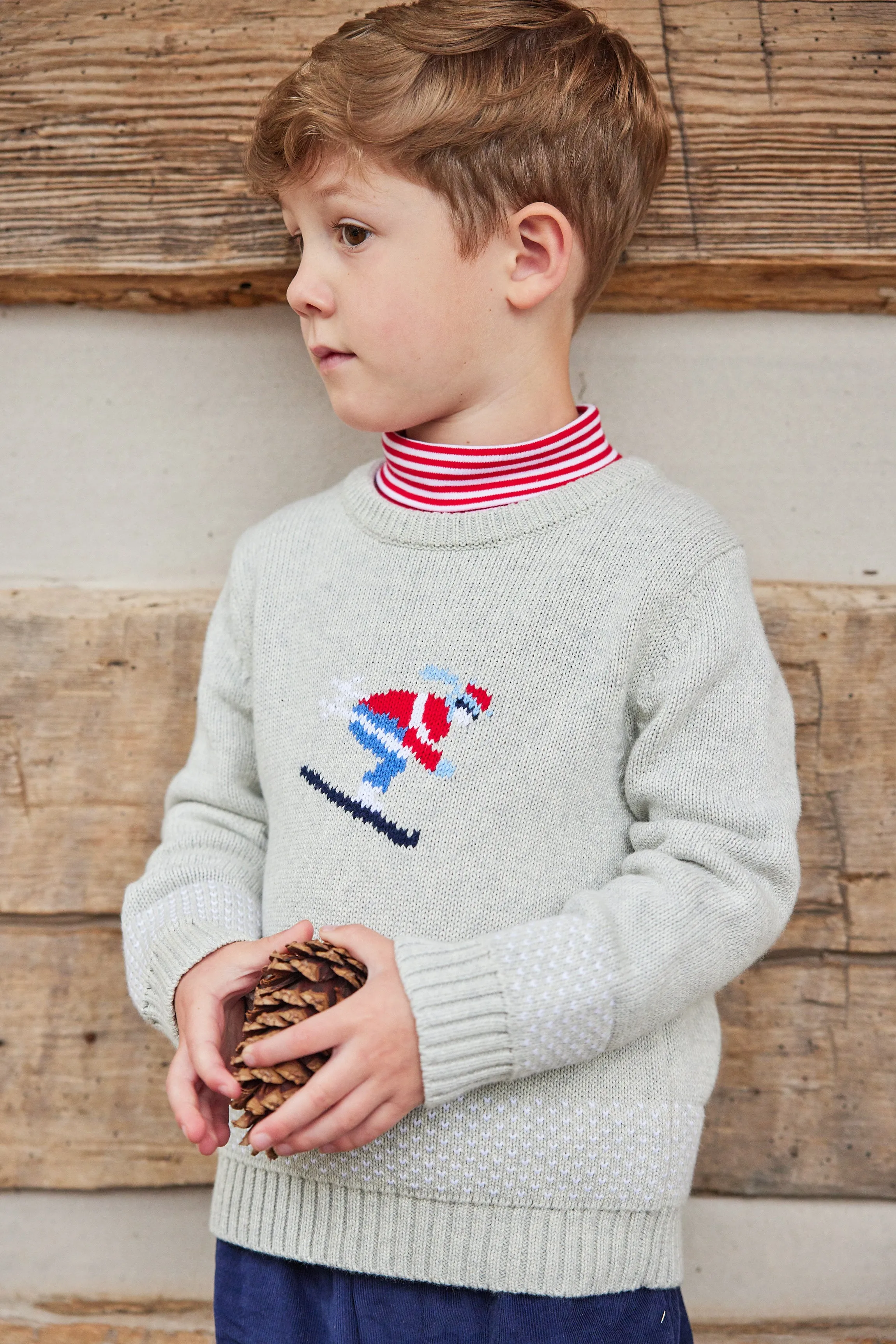 Intarsia Sweater - Ski