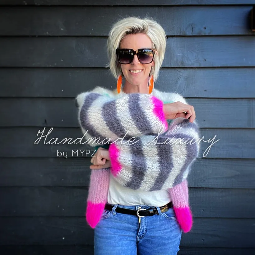 Knitting kit – MYPZ Basic Light Mohair Cardigan Flow No10 (ENG-NL-DE)