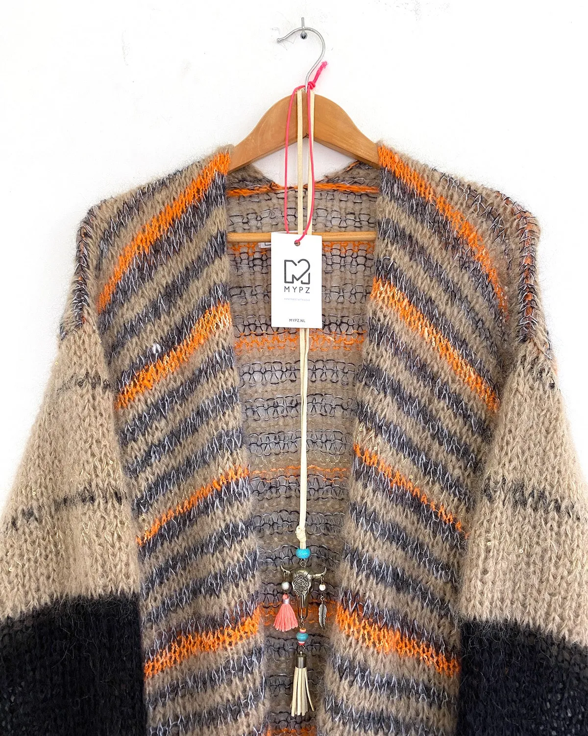 Knitting kit – MYPZ  Light Mohair Boho Cardigan No10 (ENG-NL)