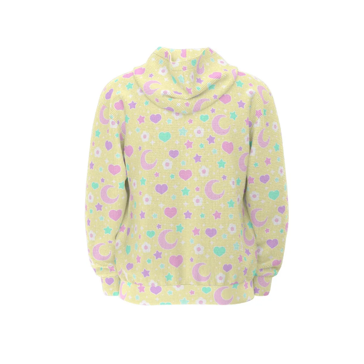 Magical Spring All-Over Print Unisex Zip Hoodie Sweatshirt (Yellow)