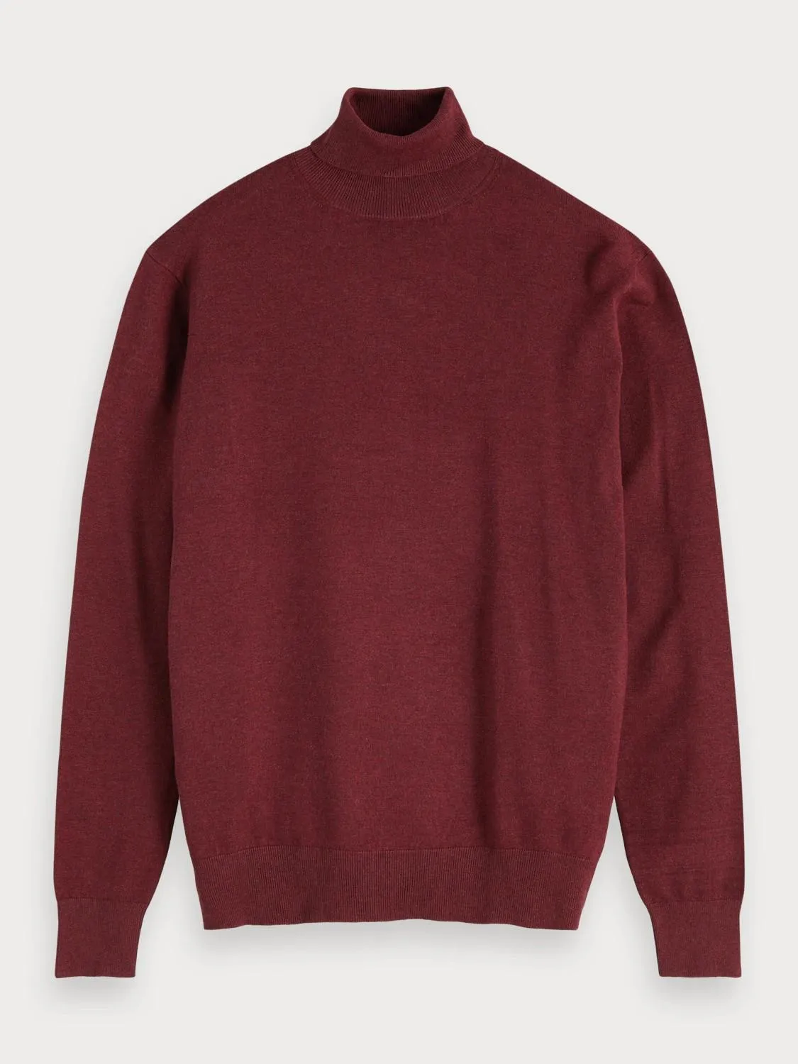 Melange Turtleneck (Maroon)