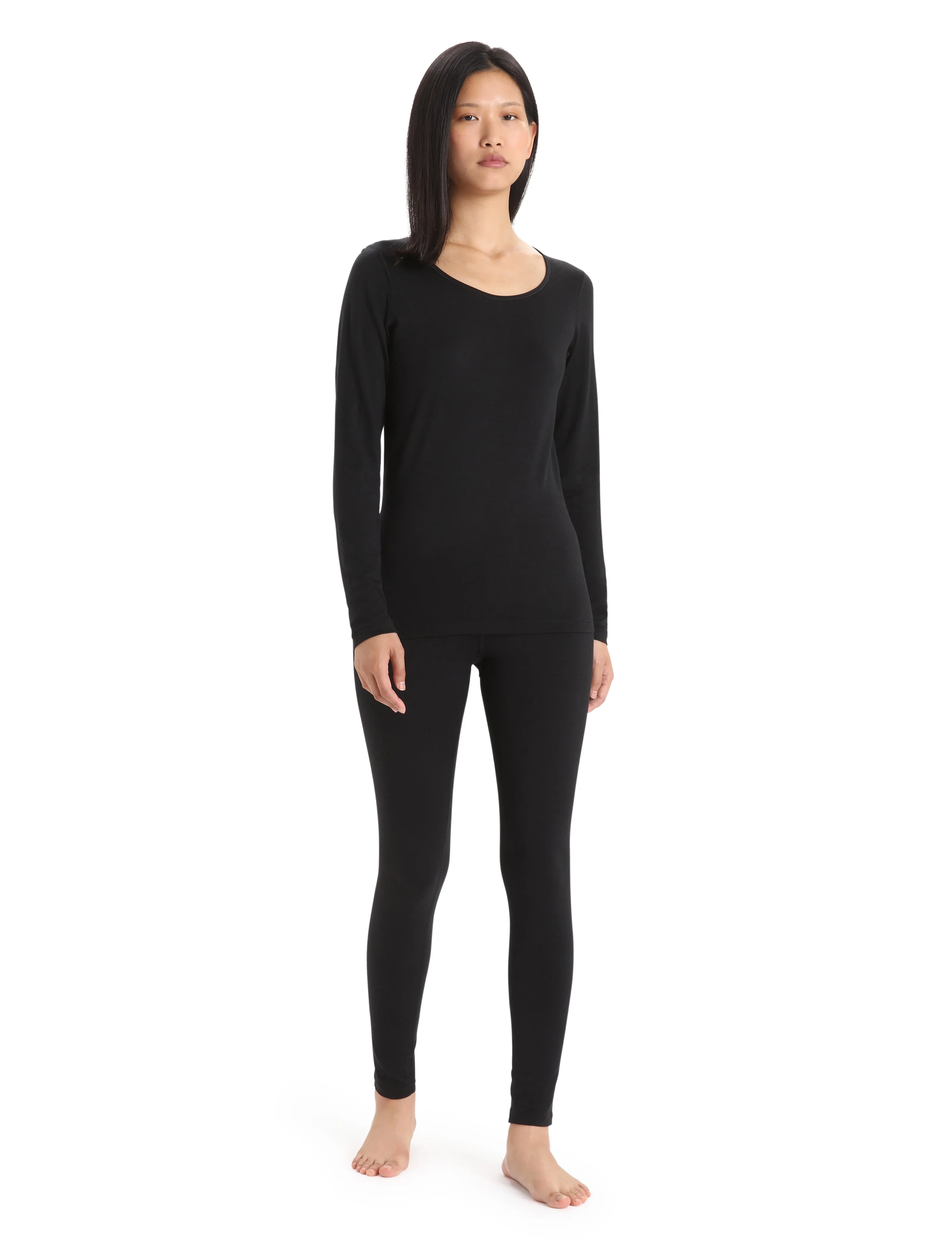 Merino 200 Oasis Thermal Leggings - Black