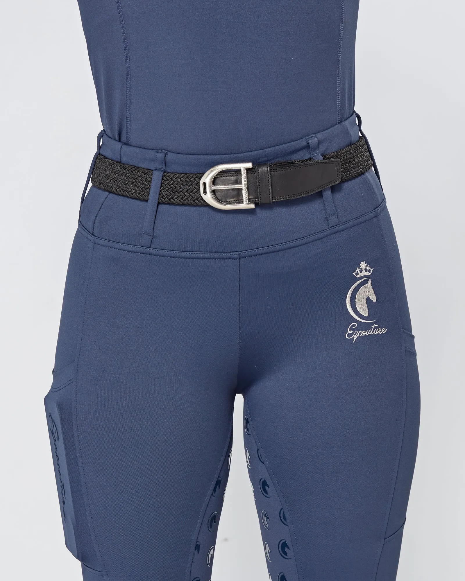 Navy Horse Riding Tights / Leggings with pockets  - MIDNIGHT NAVY