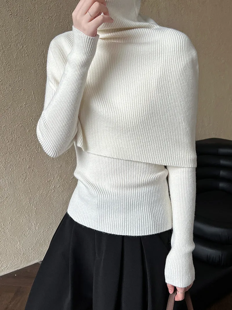 Pamela Shawl Knitted Woman Sweater