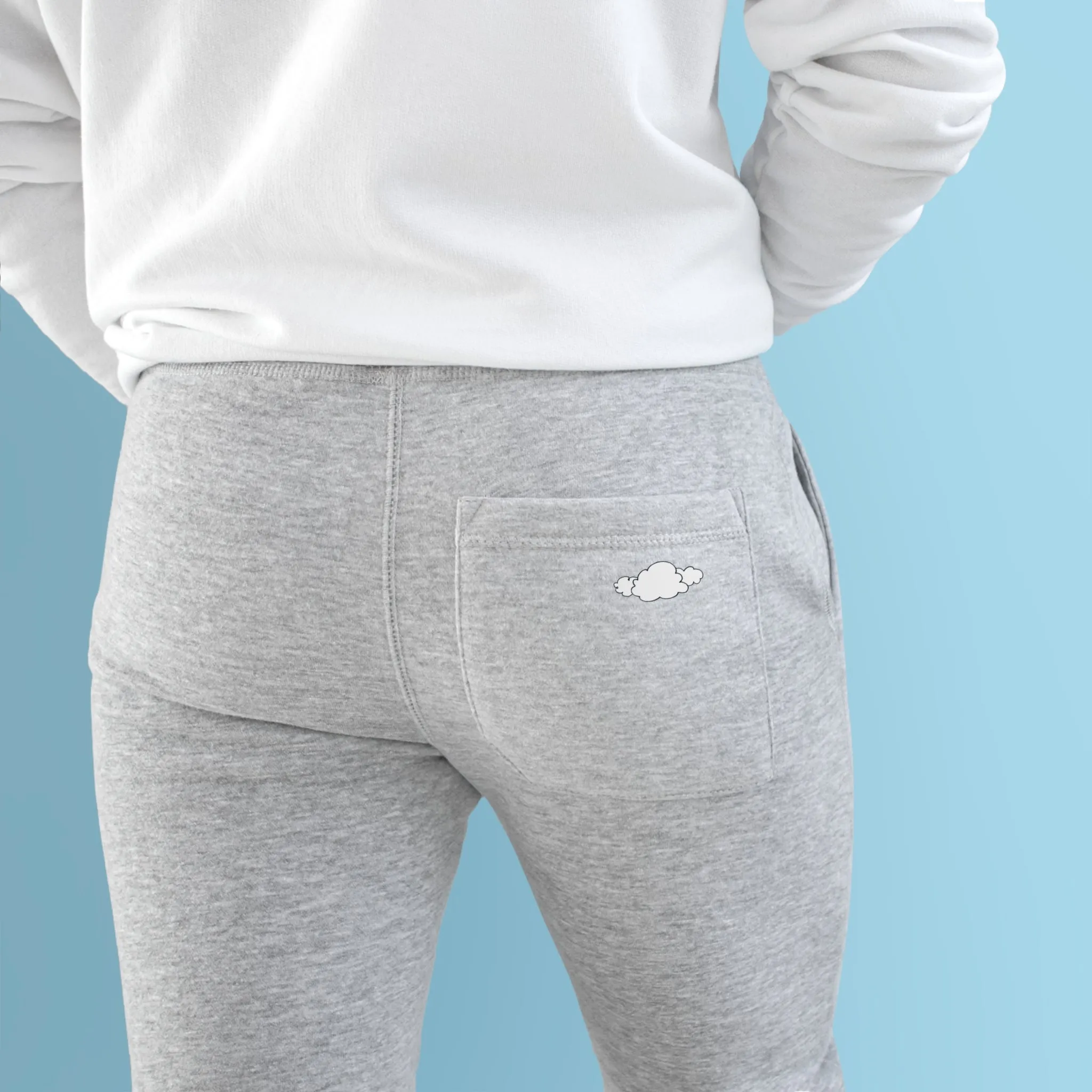 Paper Clouds Unisex Fleece Joggers