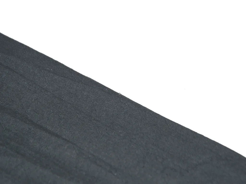 Precuts of Jet Black Plain Knitted Cotton Fabric