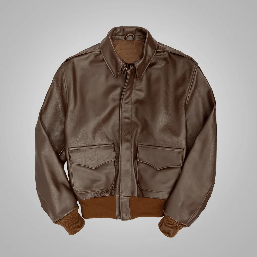 Sheepskin Aviator Leather Jacket