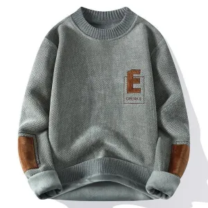 Super Soft Fleece Lined Knitted Sweater – Cozy Japanese Style Pullover