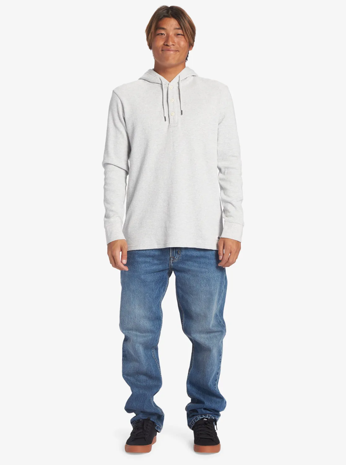 Thermal Hoody Knit - White Marble Heather