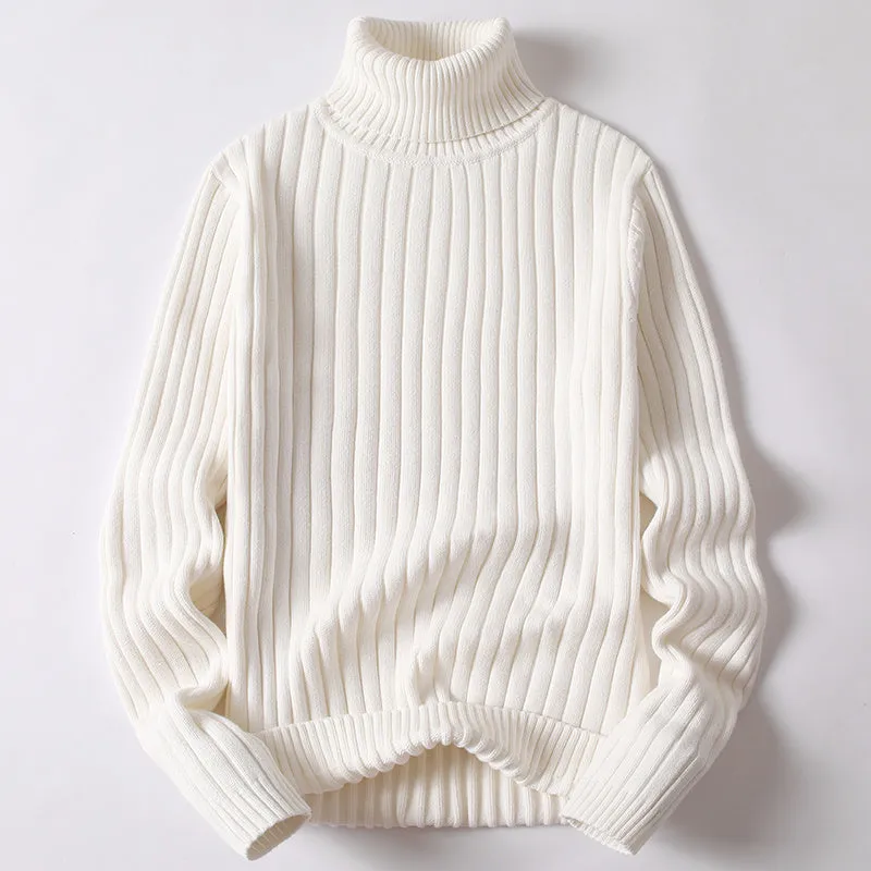 Trend4us Unisex Ribbed Knit Turtleneck Sweater