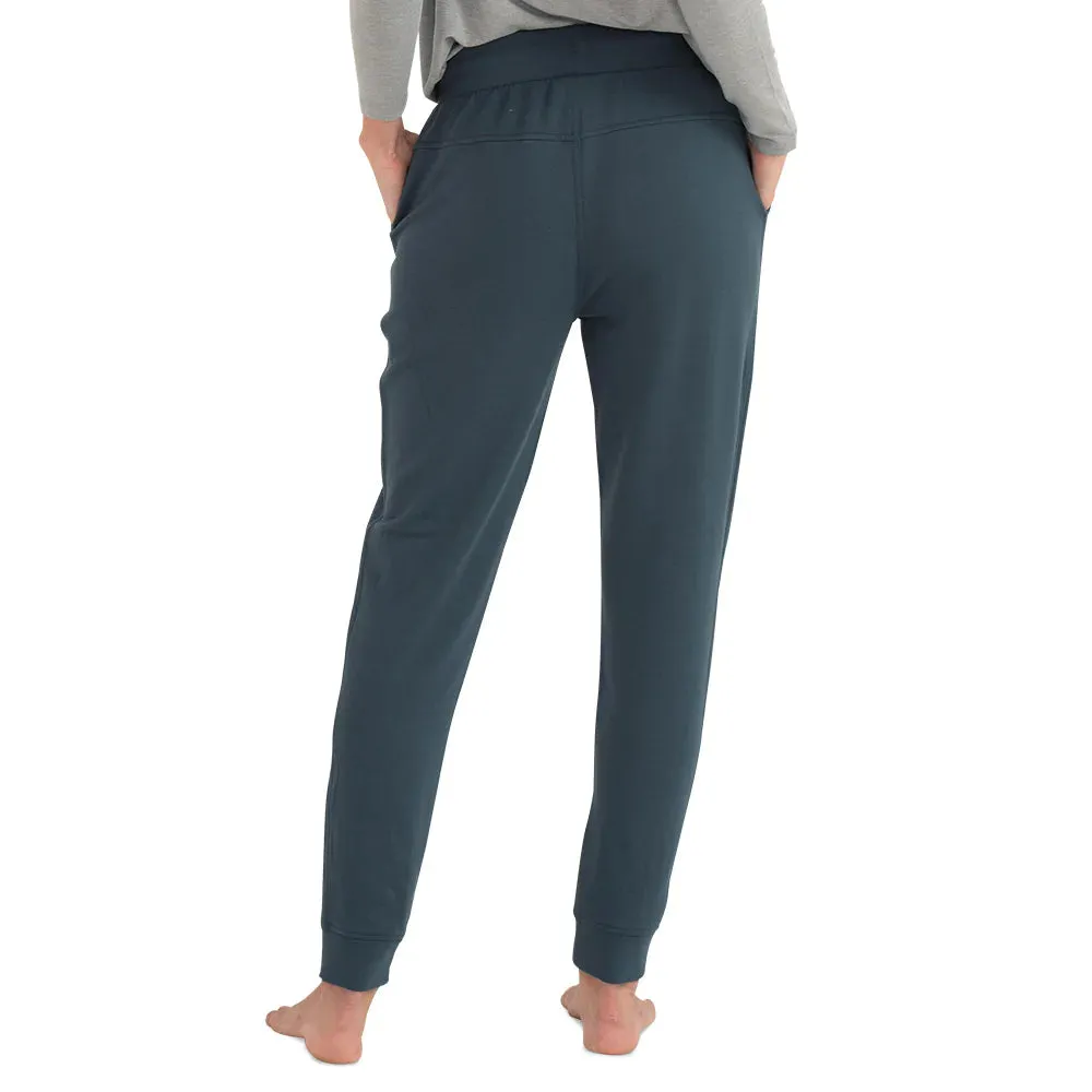 Women's Bamboo Lightweight Fleece Jogger - Slim - Blue Dusk