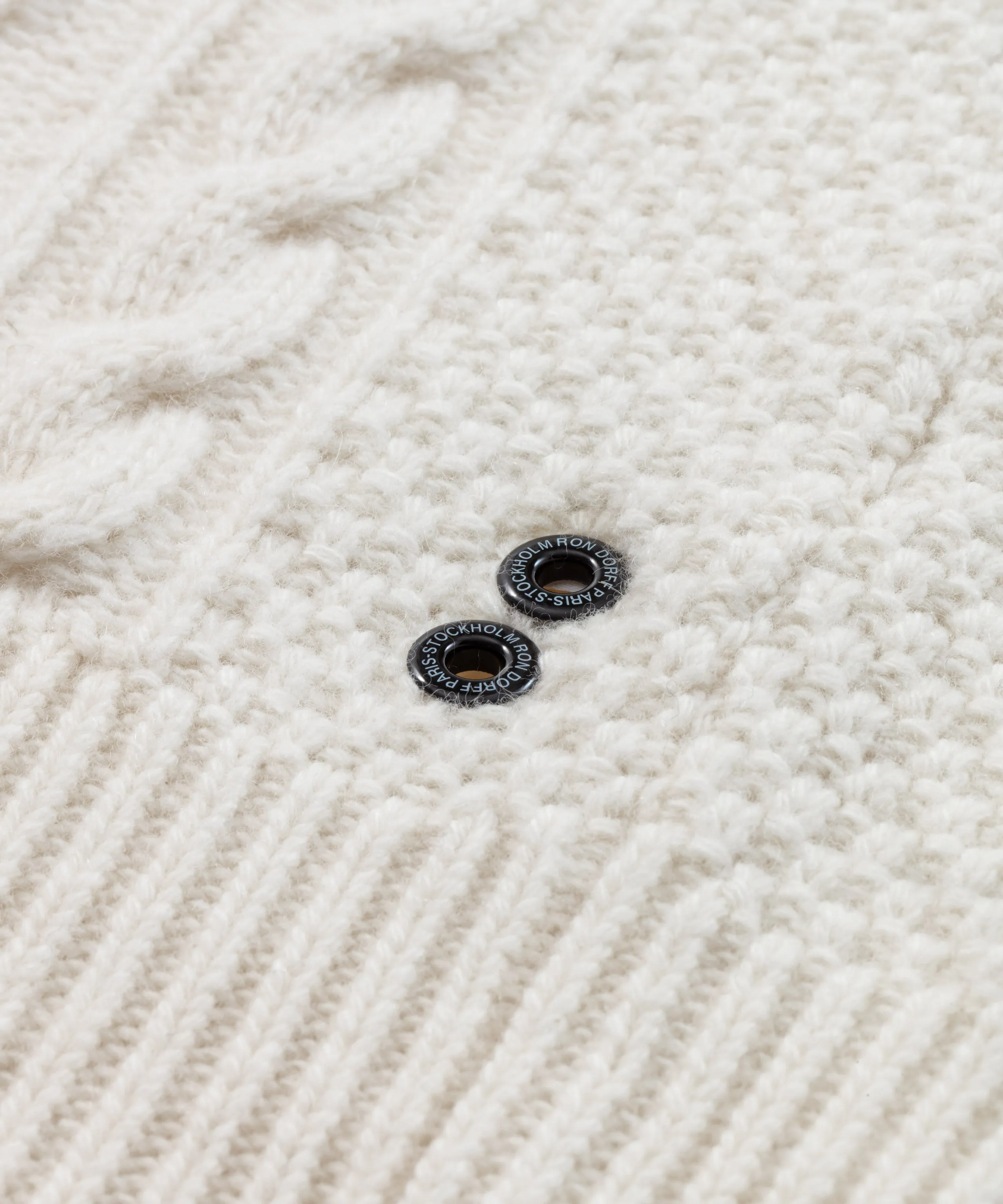 Wool Cashmere Telemark Sweater Turtle Neck: Off White